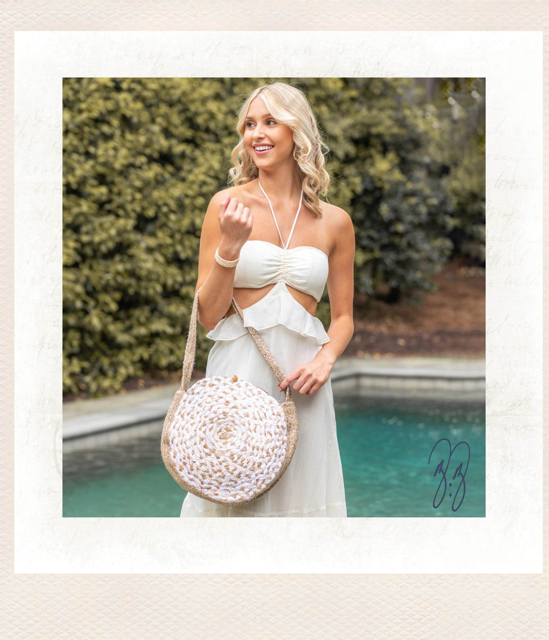 Woven Jute Shoulder Bag