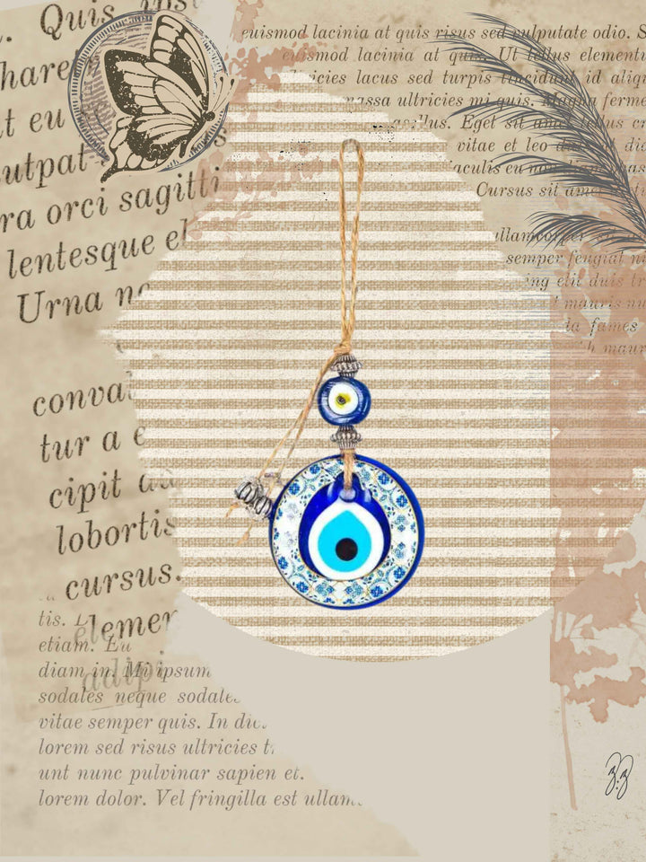 Evil Eye Blue Hanging Wall Decor