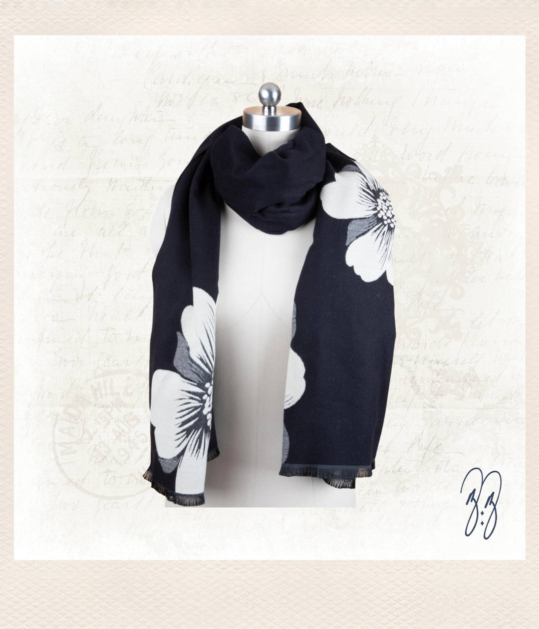 Reversible Floral Scarf
