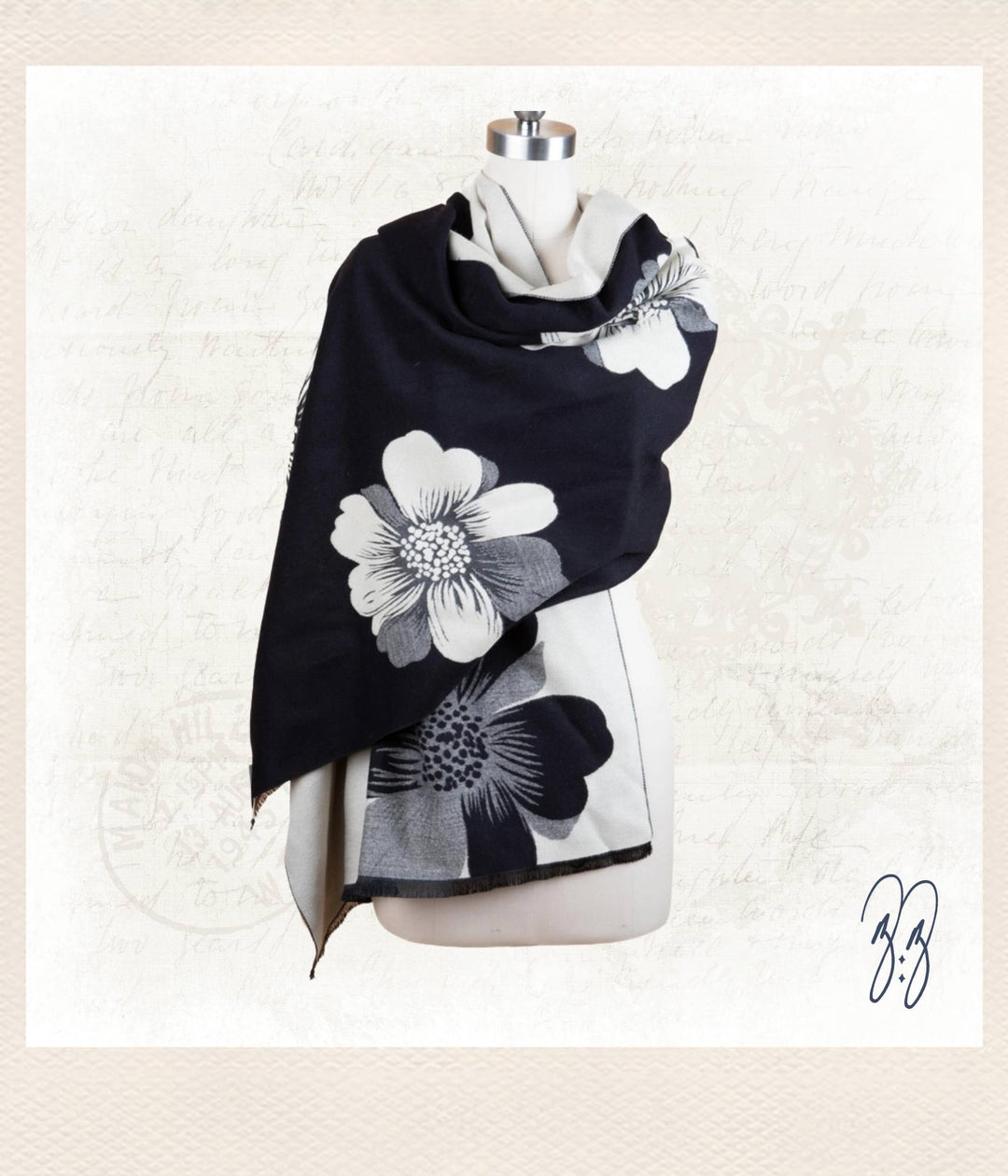 Reversible Floral Scarf