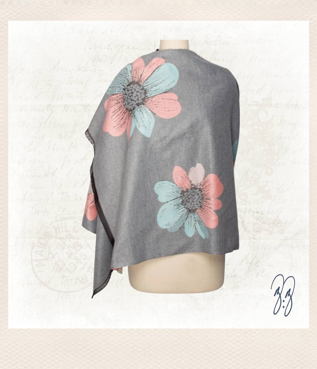 Reversible Floral Scarf