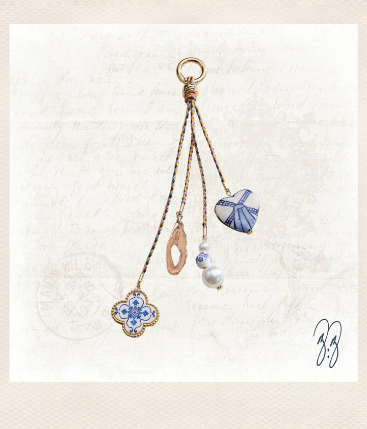 Ceramic and Pearl Charms