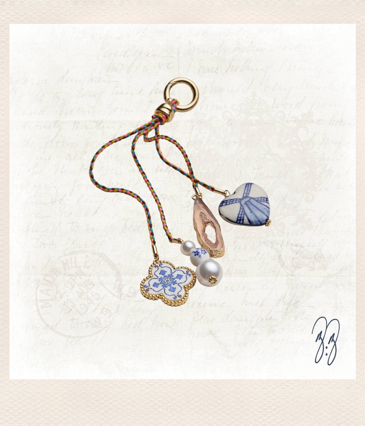 Ceramic and Pearl Charms