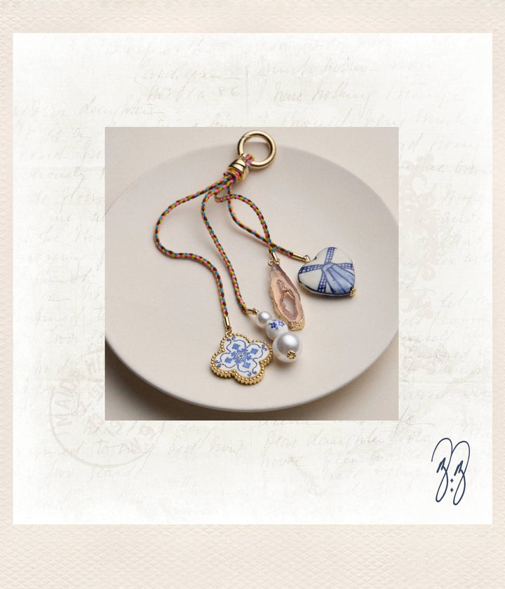 Ceramic and Pearl Charms