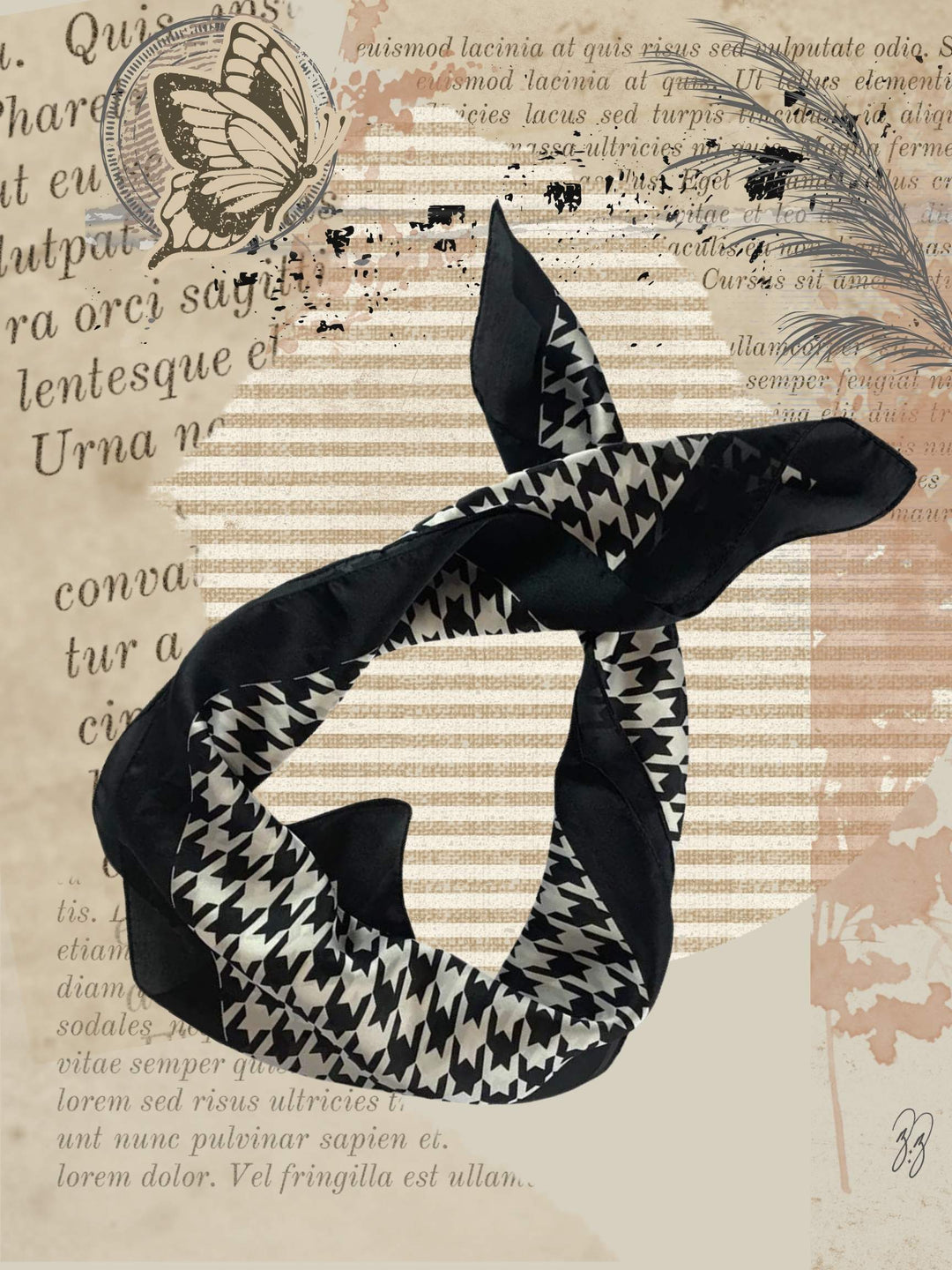HOUNDSTOOTH SCARF