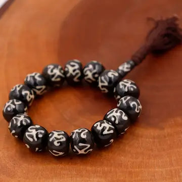 15 Bead Mala Om Bracelet