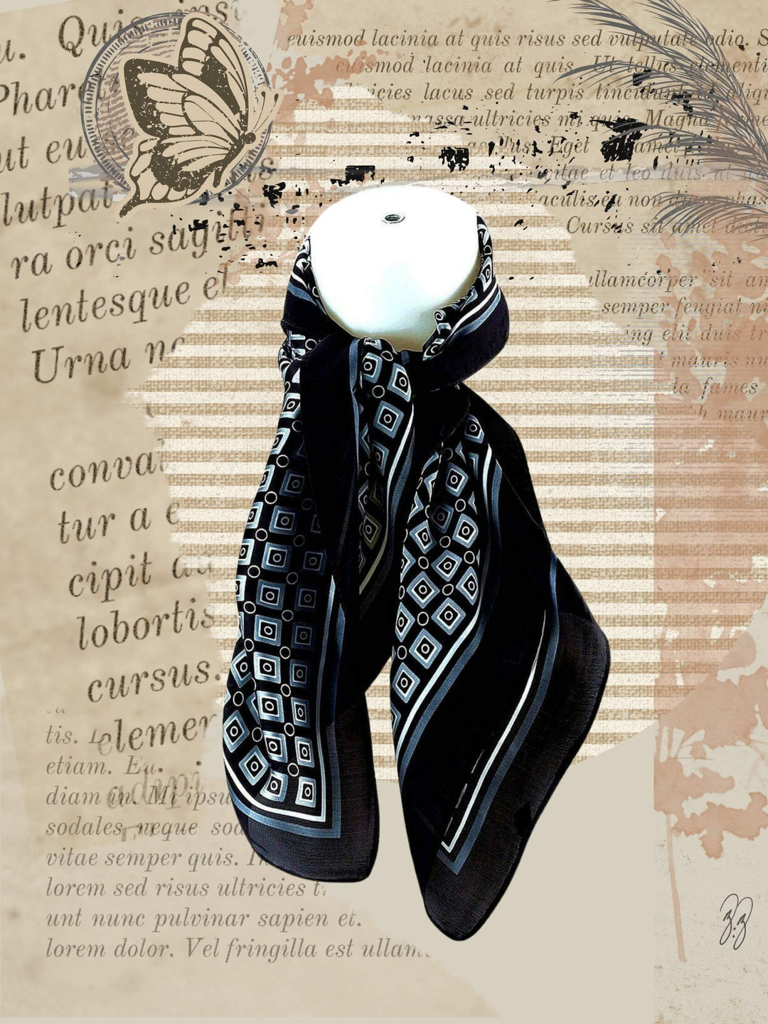 SILKY TILE SCARVES