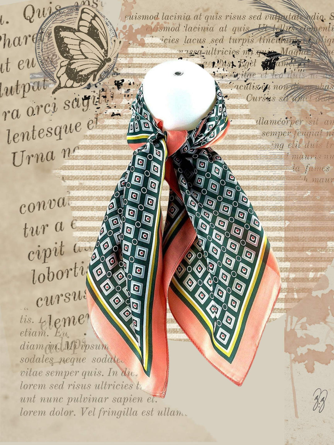 SILKY TILE SCARVES