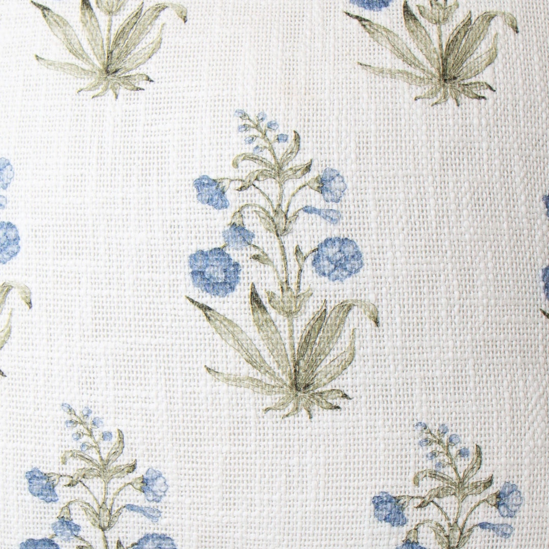 Floral Block Print Pillow Cover